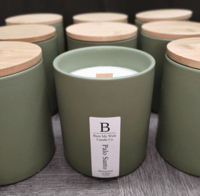 Image 1 of Palo Santo Ceramic Tumbler w/ Bamboo Lid