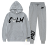 Calm “PANDA HEAD” Top and Bottom (GREY)