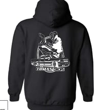 Black Hoodie with White Font