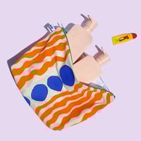 Image 1 of LARGE POUCH - AT THE BEAH ORANGE