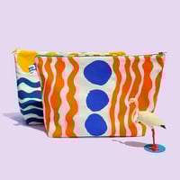 Image 2 of LARGE POUCH - AT THE BEAH ORANGE