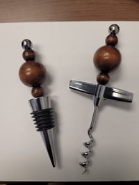 Mahogany-Wine Opener and Port Set