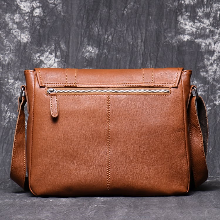 Handmade Vegetable Tanned Leather Men s Messenger Bag Shoulder Bag Satchel Bag 9042