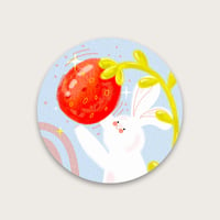 Image 1 of Red strawberry sticker