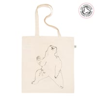 Image 2 of Bear Tote Shopping Bag (Organic)