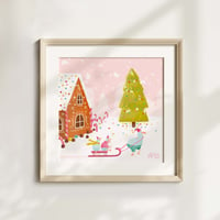 Winter fairytale print