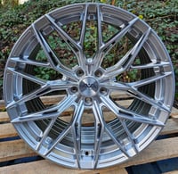 Image 1 of 20" AVA HSF033 STAGGERED ALLOY WHEELS FITS 5X112 HYPER SILVER