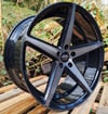 20" AVA 315 STAGGERED ALLOY WHEELS FITS 5X120 BRUSHED DARK TINT