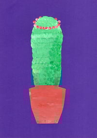 Image 2 of Cactus, Original Artwork – Hand-Painted, One-of-a-Kind (220 x 305mm)