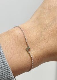Image 2 of Lightning Bolt Bracelet (Silver/Gold)