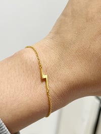 Image 1 of Lightning Bolt Bracelet (Silver/Gold)