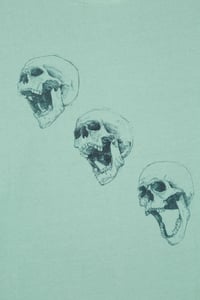 Image 3 of 3 Skull Heavy Weight Unisex Drop Shoulder Hood (Organic)