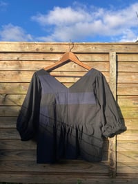 Image 1 of Patchwork Big Sleeve blouse 