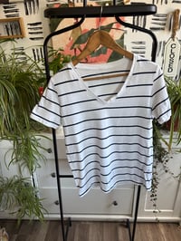Image 1 of Primark Blue and white stripe tee 