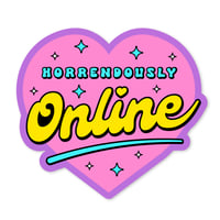 Image 1 of Horrendously Online Sticker