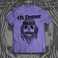 T-shirt "OK DOOMER' Violet
