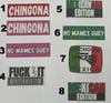 GLITTER Stickers / Glitter Decals  / Chingona / No mames guey / Hecho en Mexico / Mexican Edition