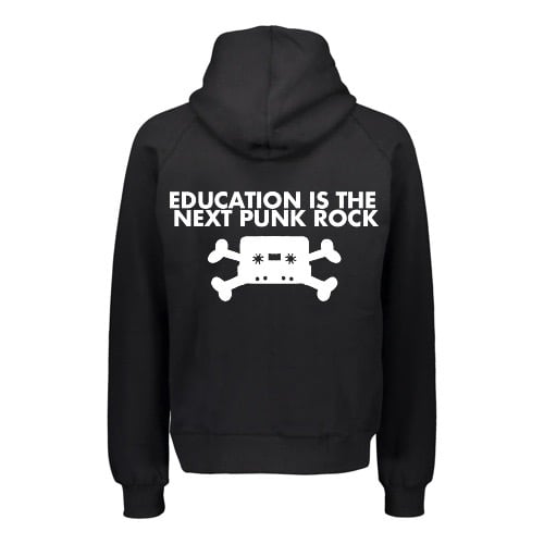 Image of Education is the Next Punk Rock Zip Up Sweatshirt 