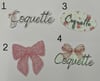 Glitter Coquette Stickers /  Pink bow Stickers /  Coquette Girl 