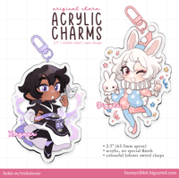 Image 1 of Original Character Charms: Kaz and Giggle