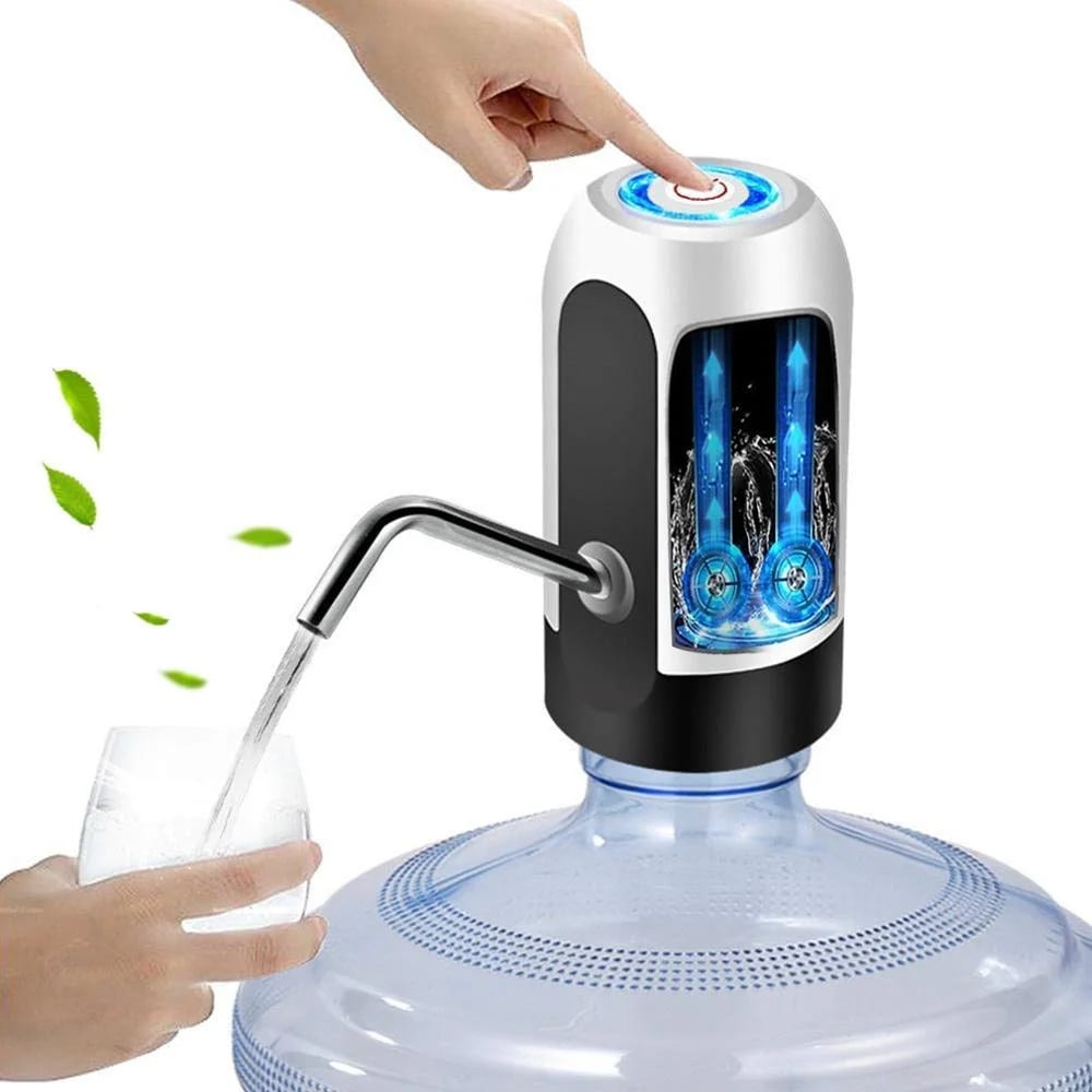 Electric Portable Water Dispenser Pump for 5 Gallon Bottle Usb Charge With Extension Hose 