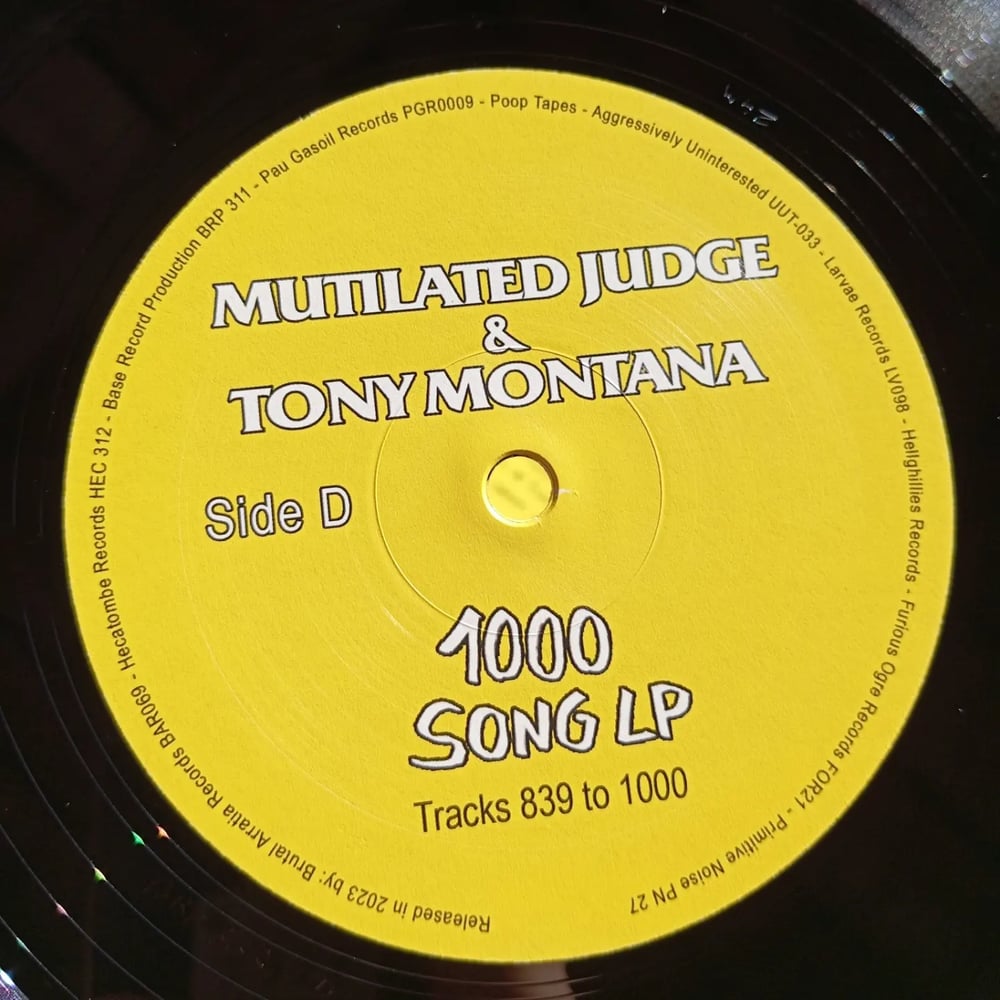 Mutilated Judge & Tony Montana - "1000 Song" 2xLP