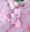 Pink kitty bling kawaii phone case