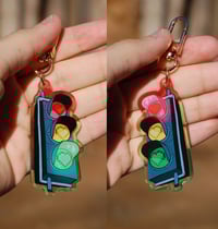 Image 2 of (PRE-ORDER) Traffic Light 2.5" Acrylic Charm