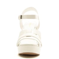Image 3 of WHITE SUMMER PLATFORM HEELS