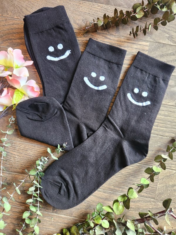 Image of Smiley Face Crew Socks