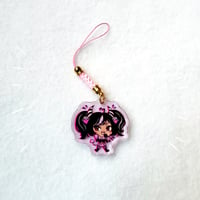 Image 3 of Pink Rock Mousey Phone Charm