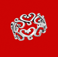 Image 3 of Eternity Heart Ring 