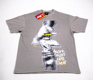 Image of LFR - MORE THAN LIFE ITSELF OVERSIZED TEE- HEATHER GREY