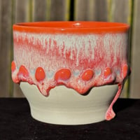 Image 1 of Orange Frosted Blob Cup