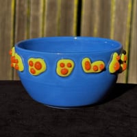 Image 1 of Blue Porcelain Amoeba Dish 2