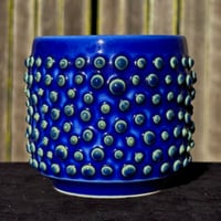 Image 1 of Cobalt Dotted Cup 1
