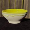 Yellow Frosted Porclain Dish