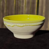 Image 1 of Yellow Frosted Porclain Dish