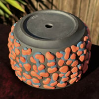 Image 2 of Black Porcelain Amoeba Planter