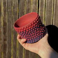 Image 3 of Red/Blue Dotted Planter 1