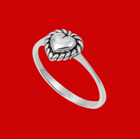 Image 2 of Puffed Heart Ring 