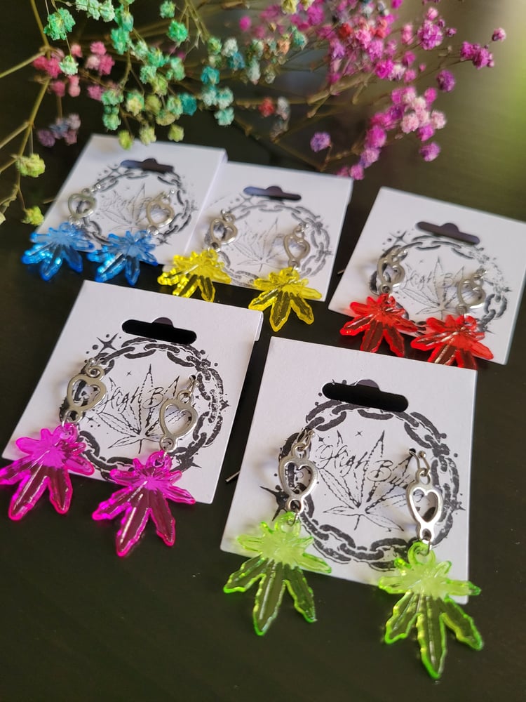 Image of "Best Buddie" Heart Earrings