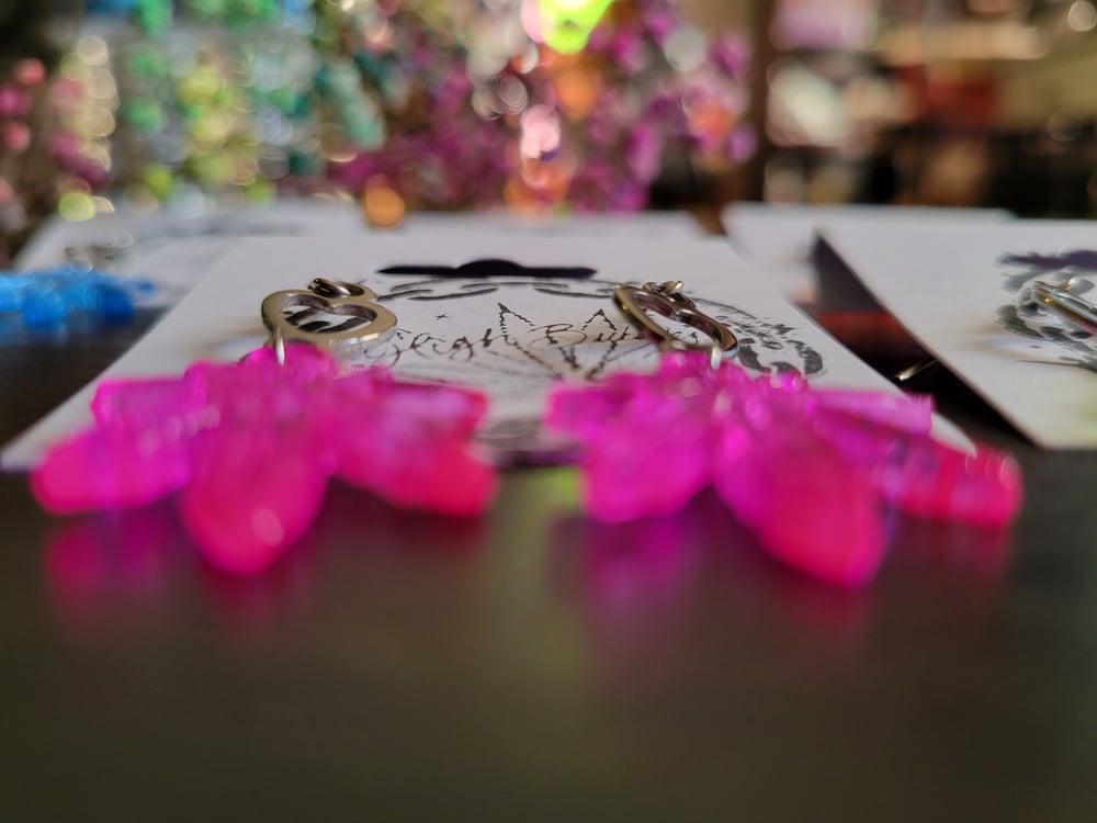 Image of "Best Buddie" Heart Earrings