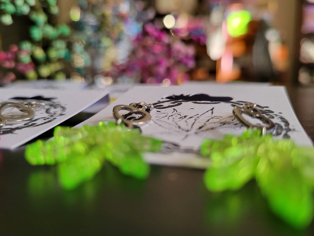Image of "Best Buddie" Heart Earrings