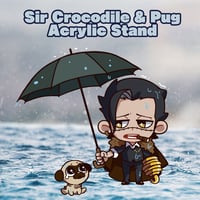 Sir Crocodile & Pug Acrylic Stand