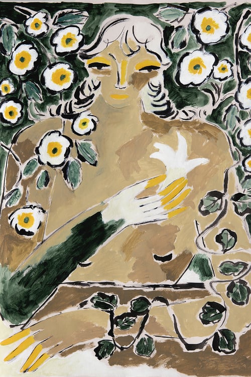 Image of Garden Spirit with a Lily