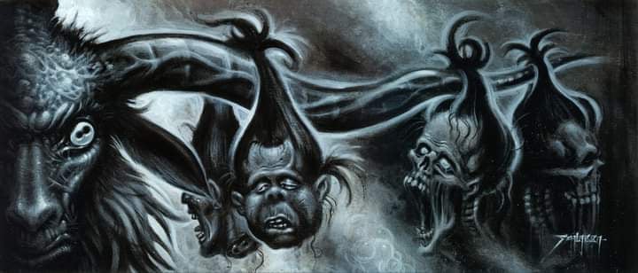 Noxious Ruin Mag 7 tape compilation cover ORIGINAL Image 3