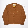 #96 BDJ-06 LINED RIDER JACKET 9 oz. duck brown selvedge canvas (size S/M)
