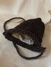 herbal knitted pouch
