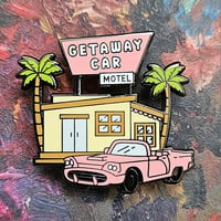 Image 1 of Getaway Car Motel Enamel Pin